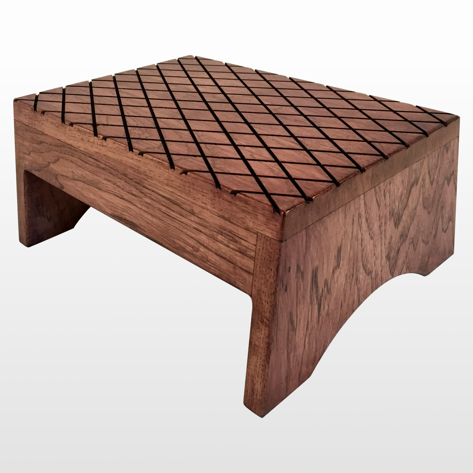Wood Step Stool Bed Step Wooden Bench, Choose Finish by CW Furniture